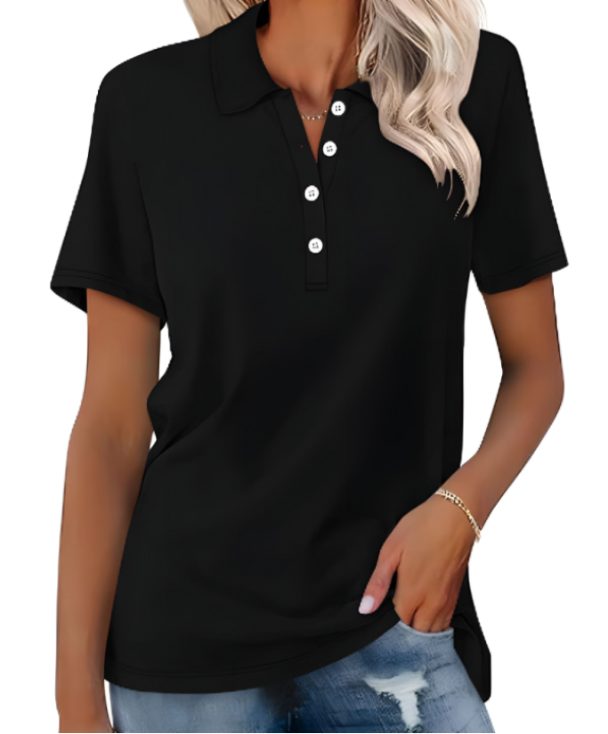 Women’s Casual Polo Shirt | Short Sleeve T Shirt Style