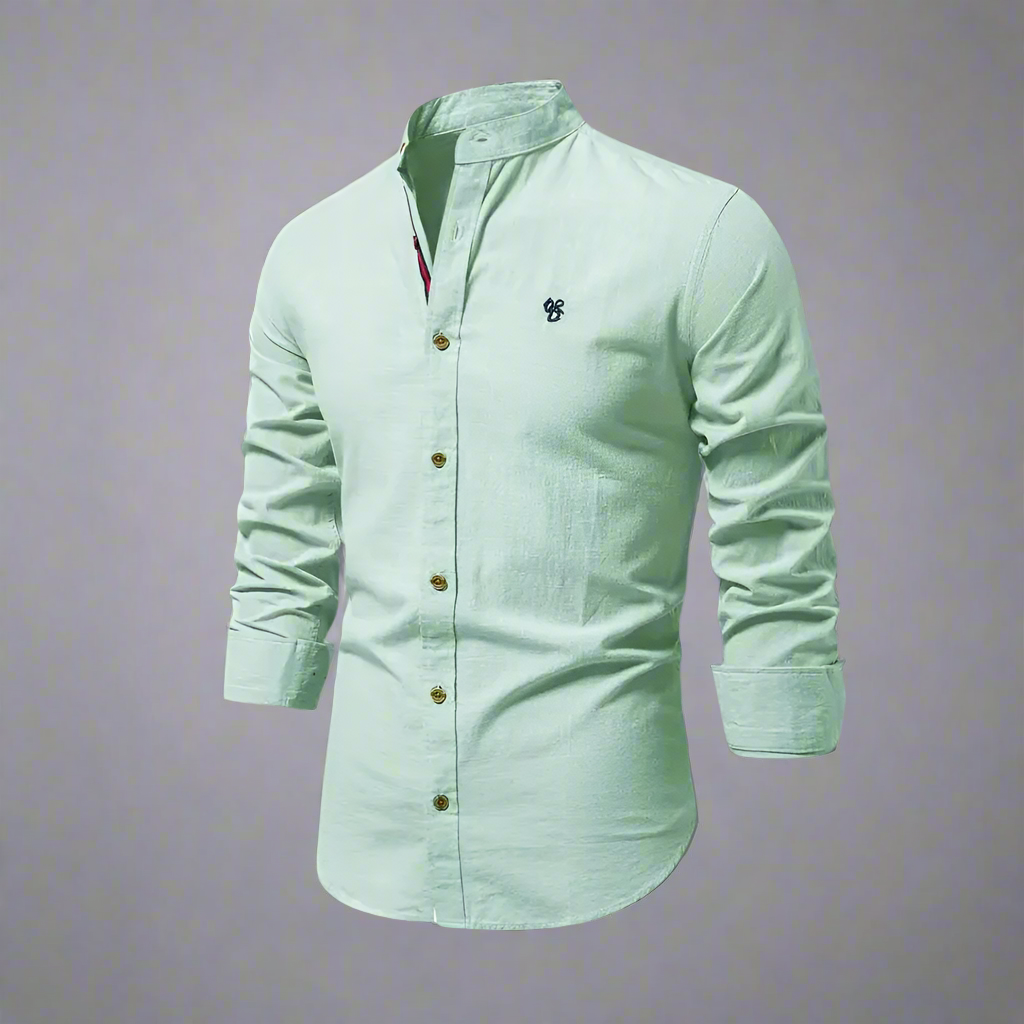 Men’s Slim Fit Long Sleeve Shirt | Casual Button Up