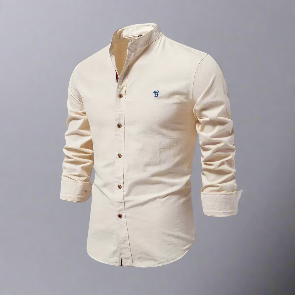 Men’s Slim Fit Long Sleeve Shirt | Casual Button Up