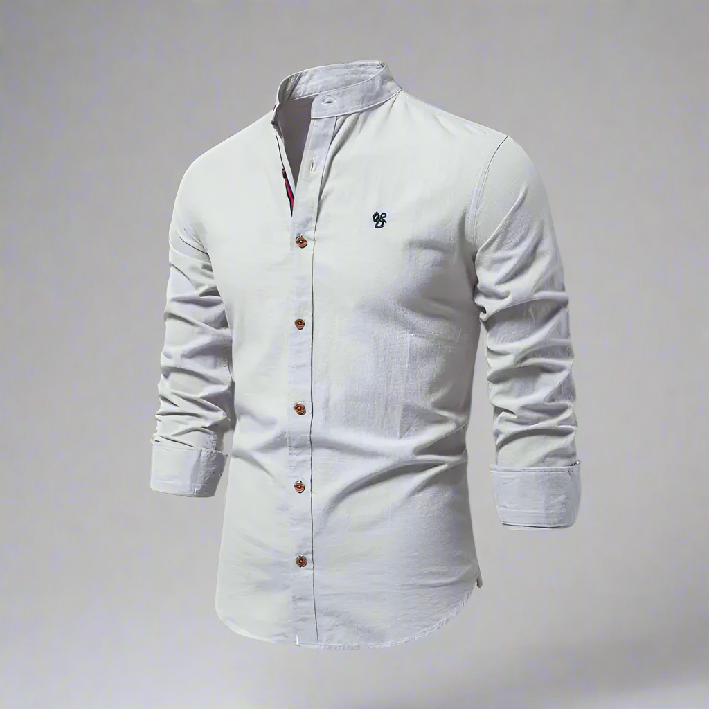 Men’s Slim Fit Long Sleeve Shirt | Casual Button Up