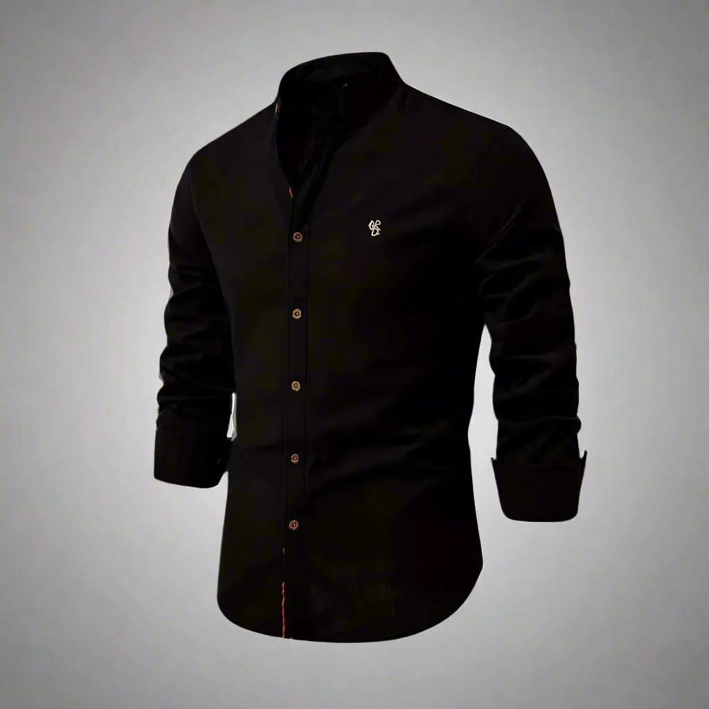 Men’s Slim Fit Long Sleeve Shirt | Casual Button Up