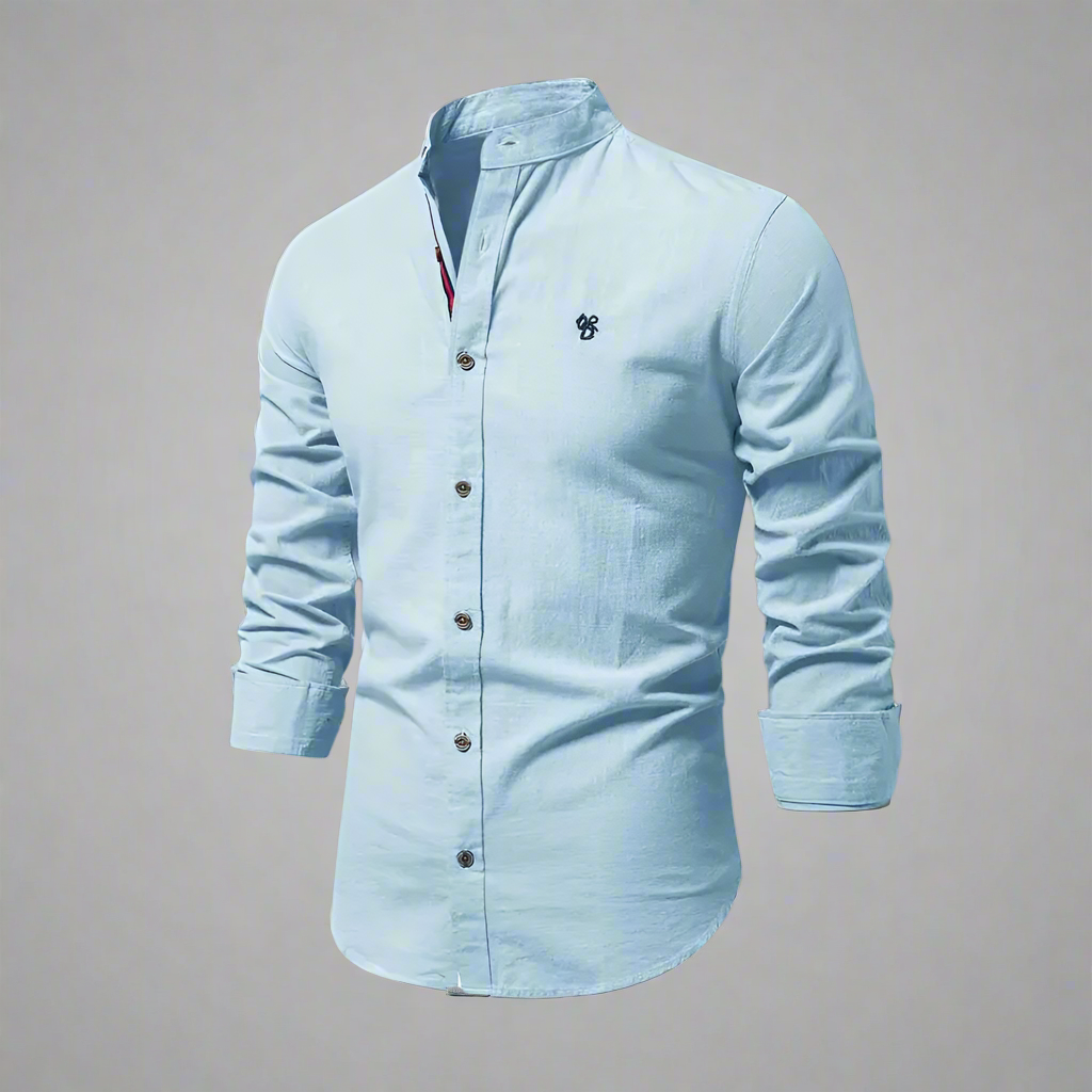 Men’s Slim Fit Long Sleeve Shirt | Casual Button Up