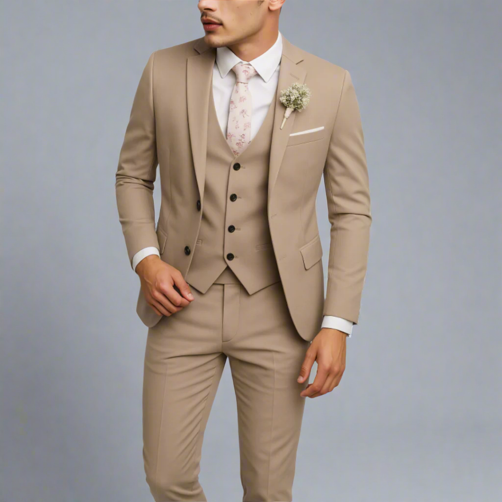 Men’s Slim Fit Wedding Suit | Three Piece Formal Outfit