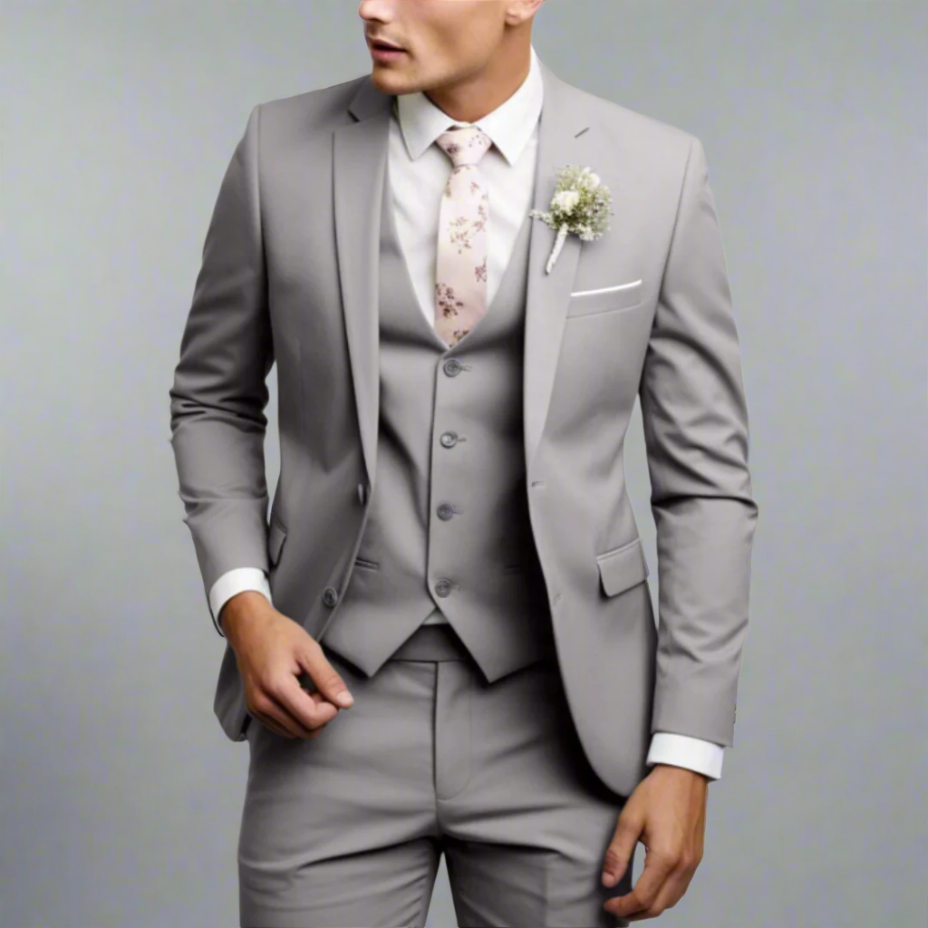 Men’s Slim Fit Wedding Suit | Three Piece Formal Outfit