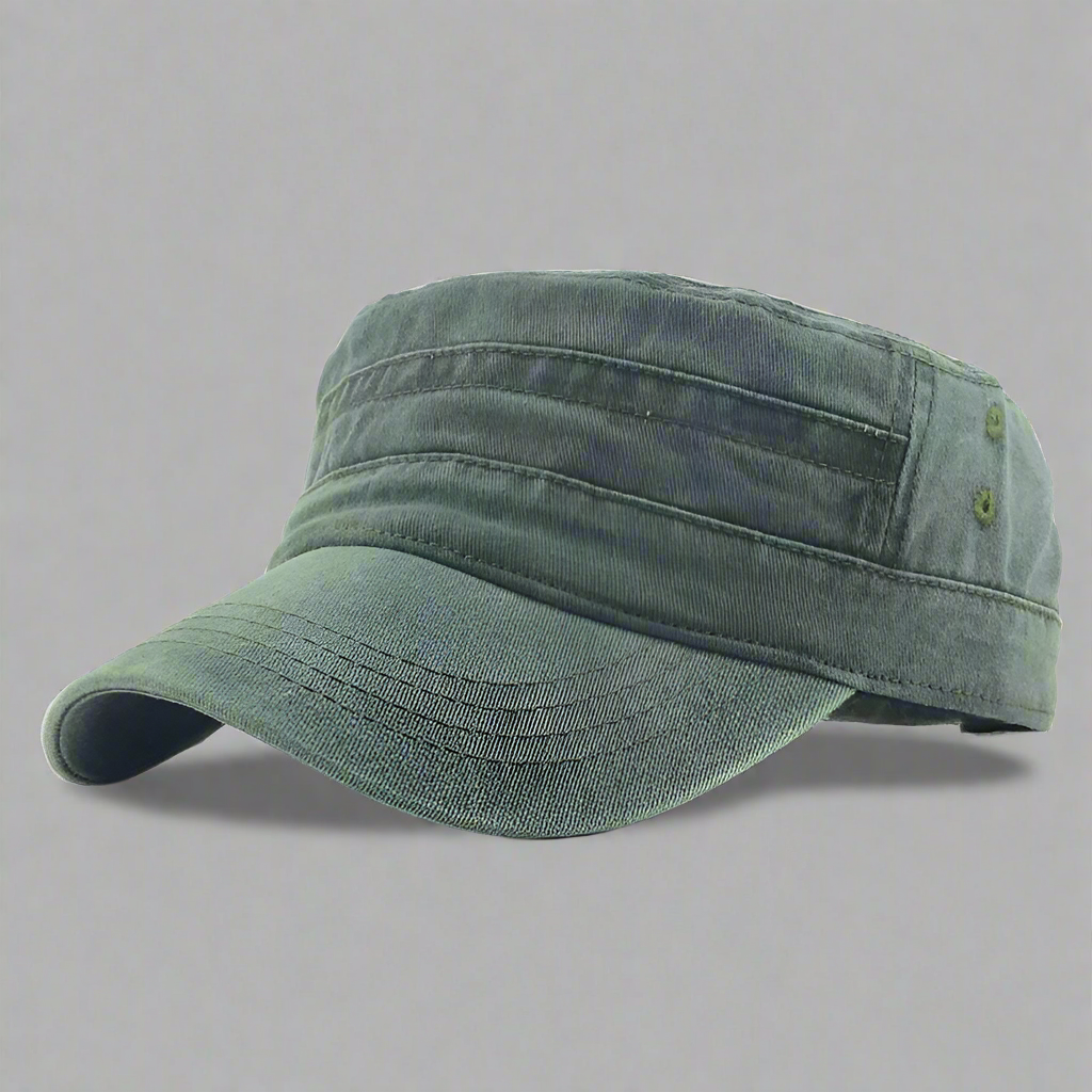 Men's Casual Cotton Military Cap | Adjustable Summer Hat
