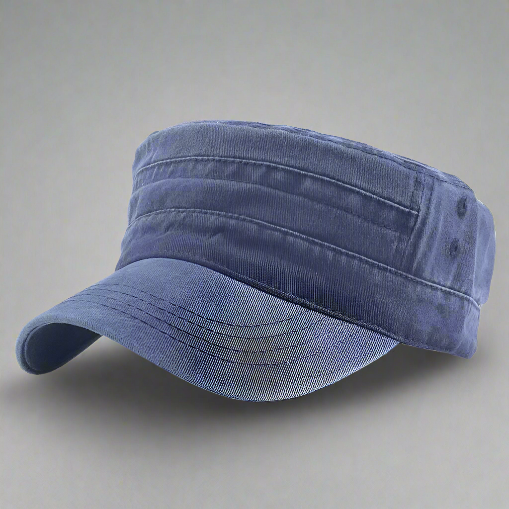Men's Casual Cotton Military Cap | Adjustable Summer Hat