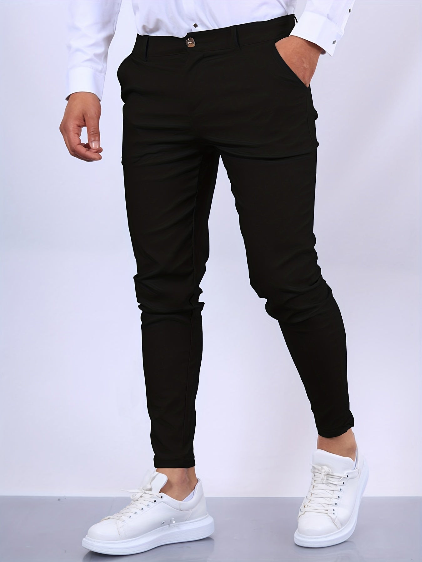Men’s Slim Fit Chino Pants Trousers | Tapered Smart Casual