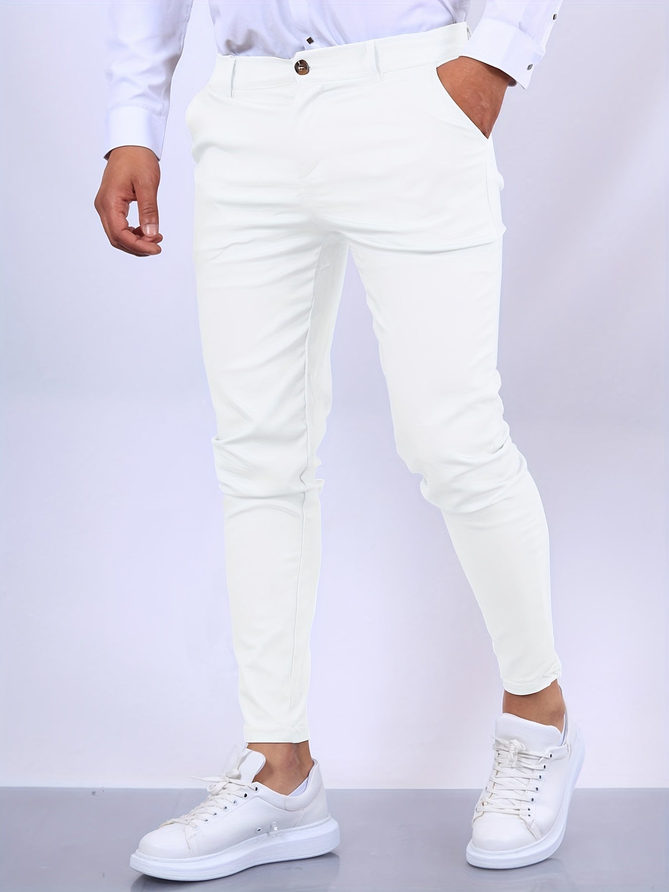 Men’s Slim Fit Chino Pants Trousers | Tapered Smart Casual