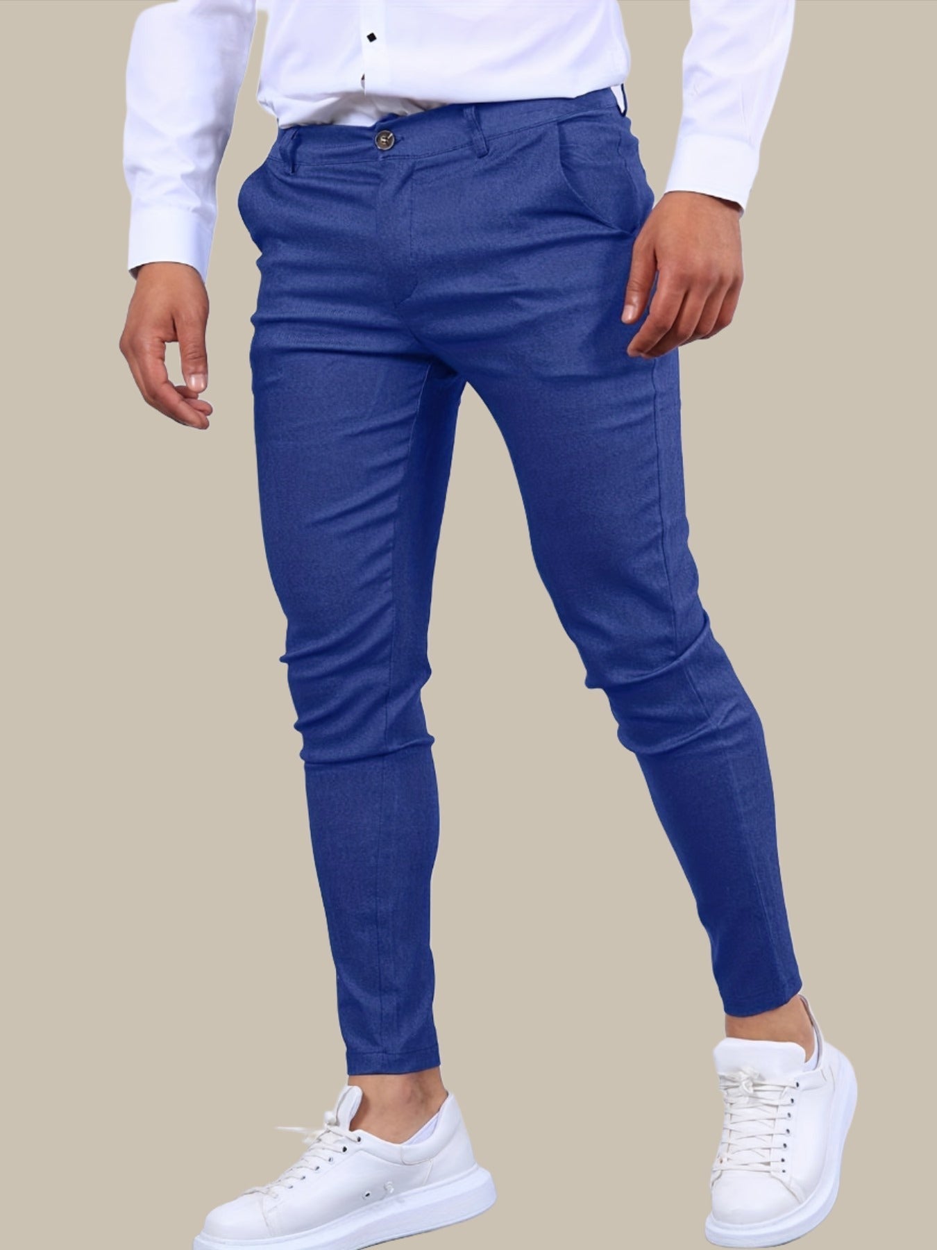 Men’s Slim Fit Chino Pants Trousers | Tapered Smart Casual