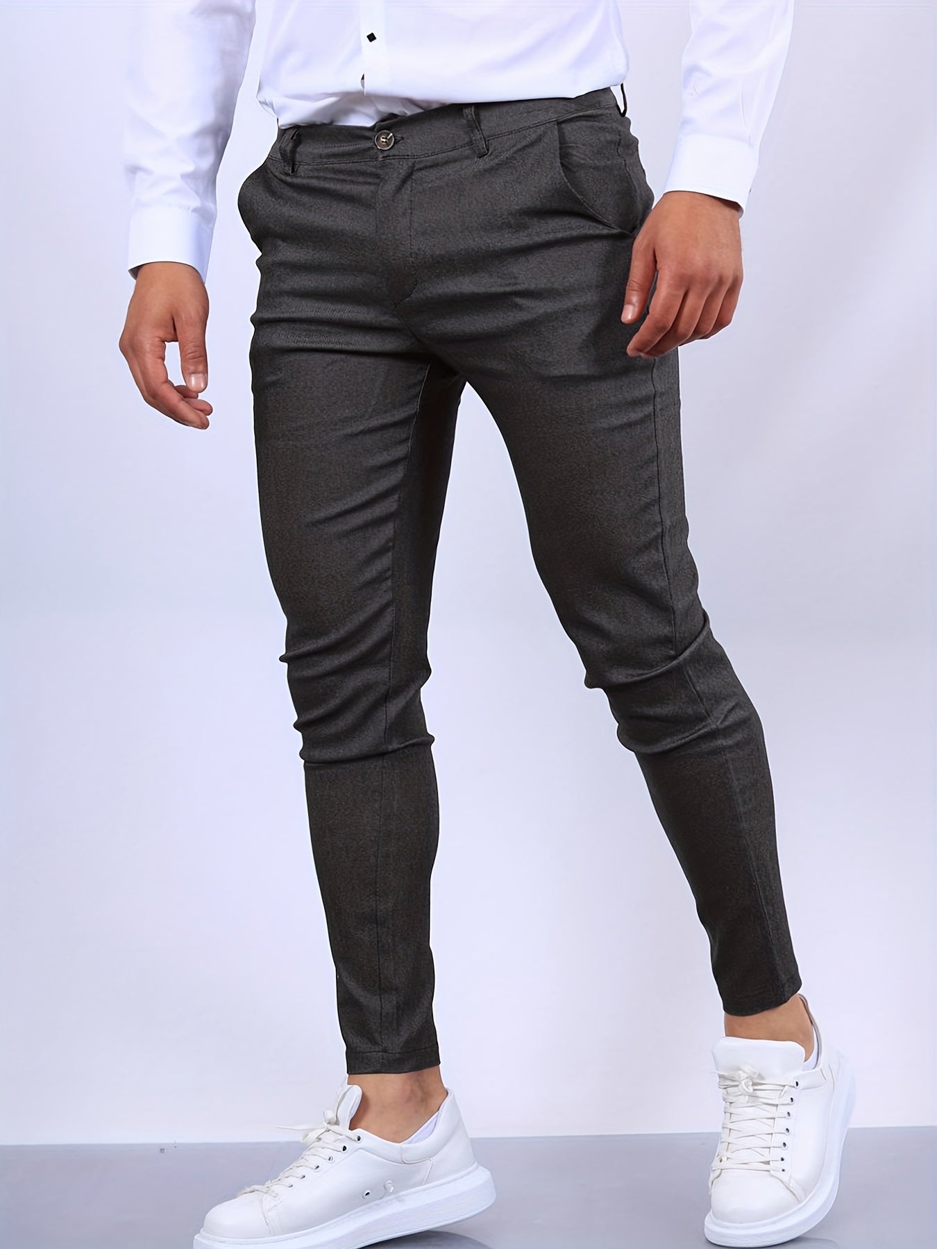 Men’s Slim Fit Chino Pants Trousers | Tapered Smart Casual