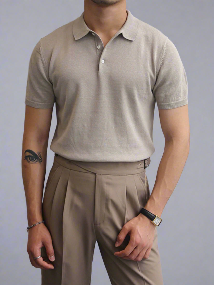 Men’s Lightweight Summer Polo Shirt | Short Sleeve Knitwear