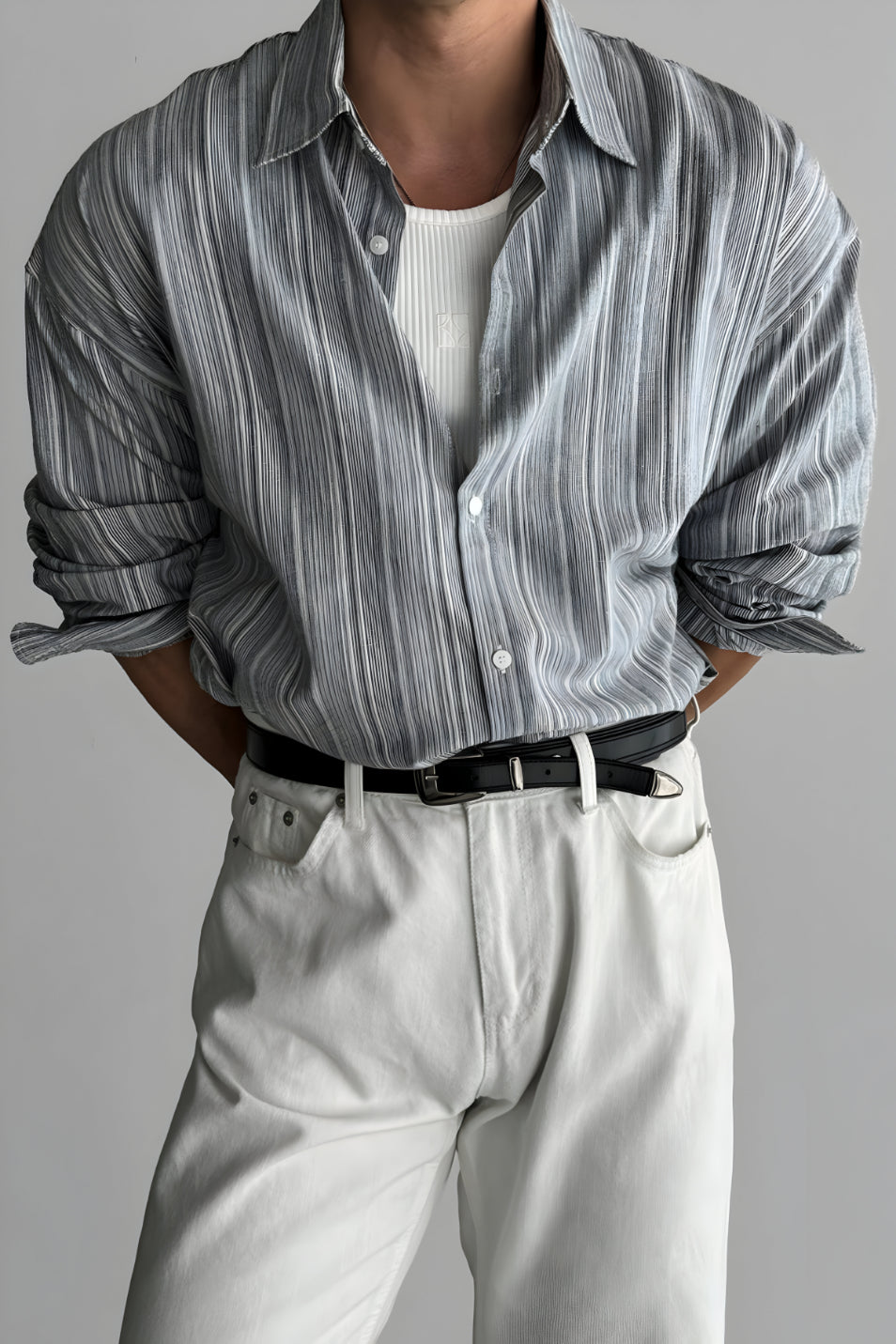 Men's Oversized Flannel Shirt | Long Sleeve Button Up