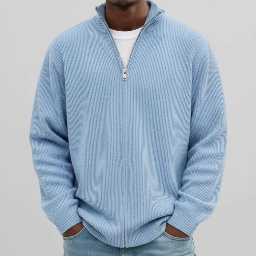 Mens Half Zip Turtleneck Sweater Oversized Knit