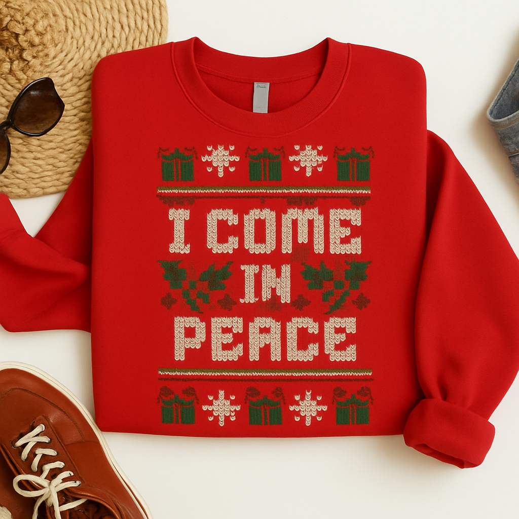 Unisex Knit Christmas Sweater Funny Long Holiday Jumper