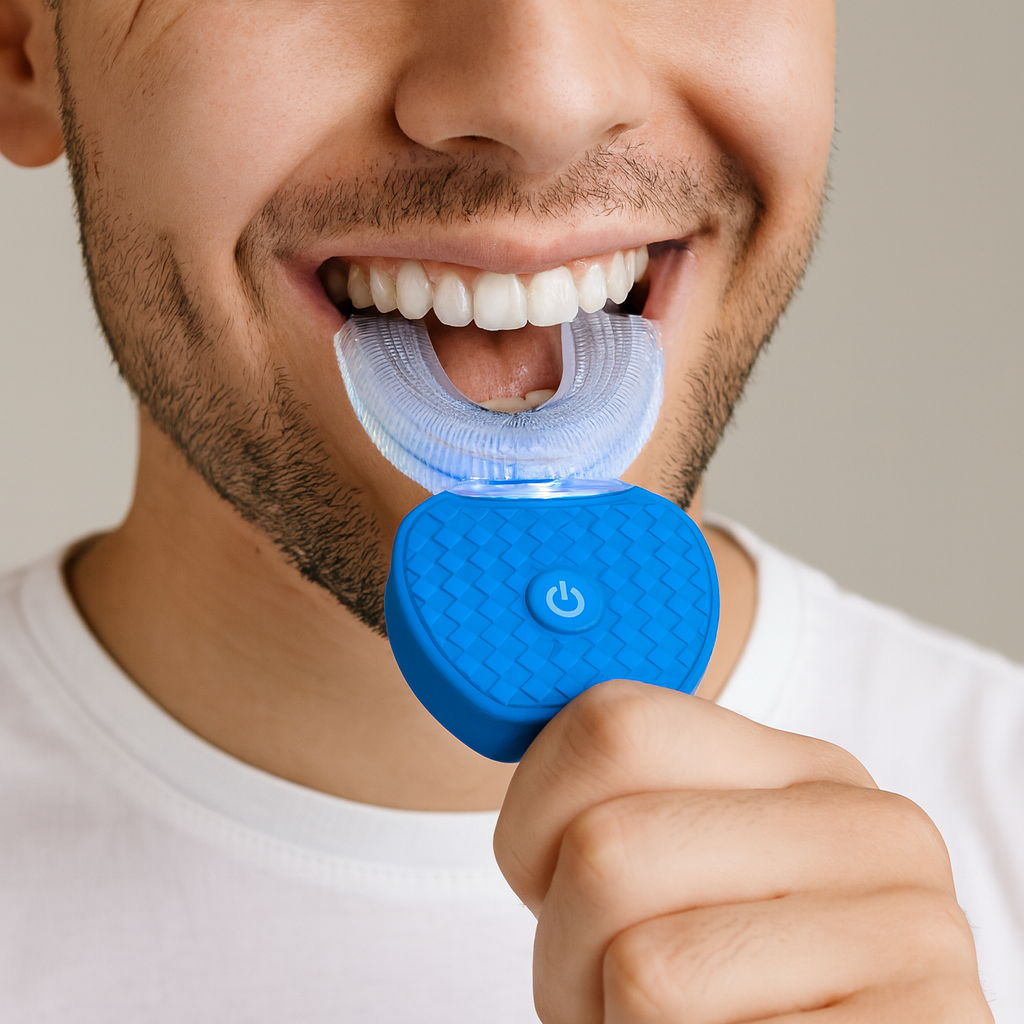 Electric Toothbrush 360 Ultrasonic Automatic U Shaped Teeth Cleaner