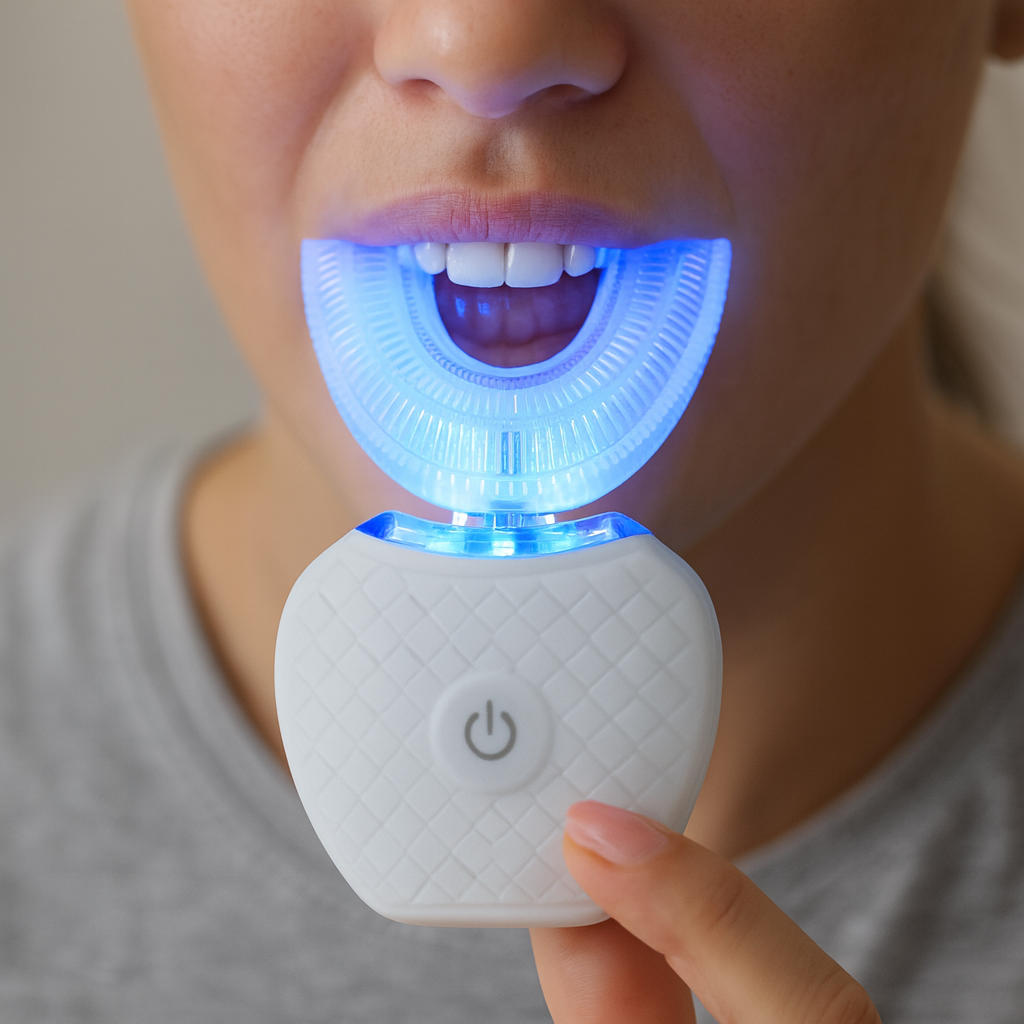 Electric Toothbrush 360 Ultrasonic Automatic U Shaped Teeth Cleaner