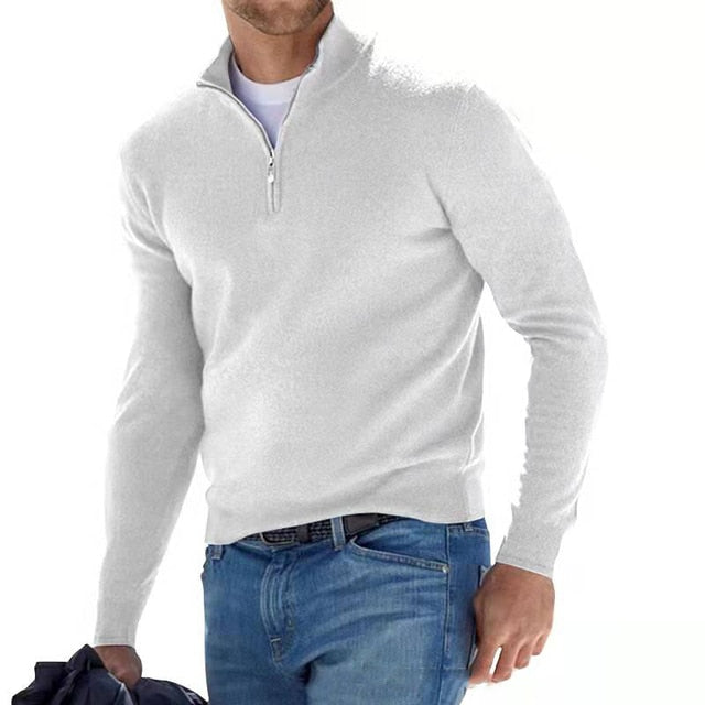 Variant image for Luca | Men's V-Neck Sweater with Zipper-36