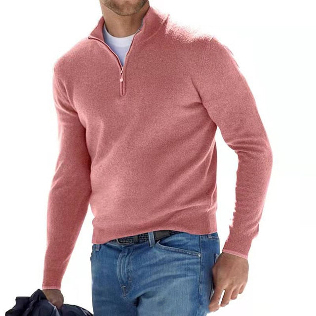 Variant image for Luca | Men's V-Neck Sweater with Zipper-8