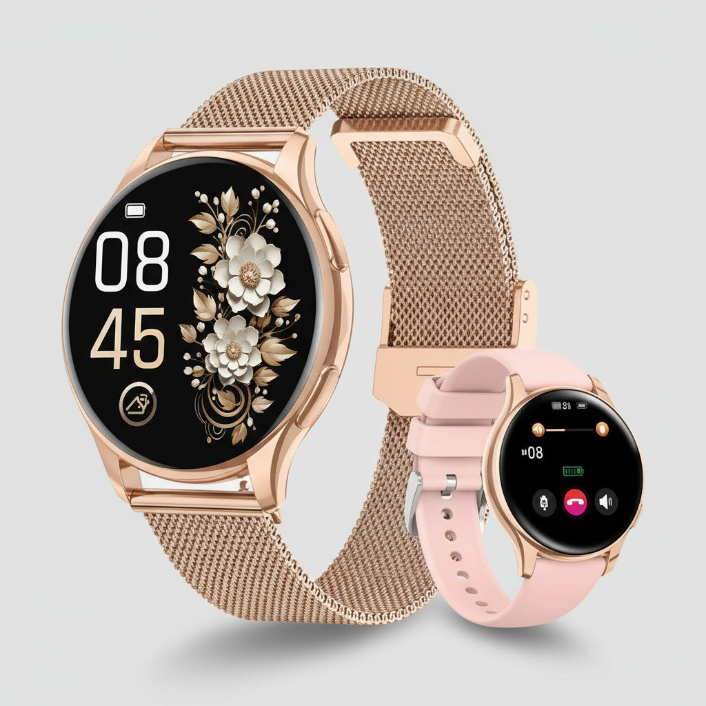 Smartwatch Women Fitness Tracker AMOLED IP68 Waterproof