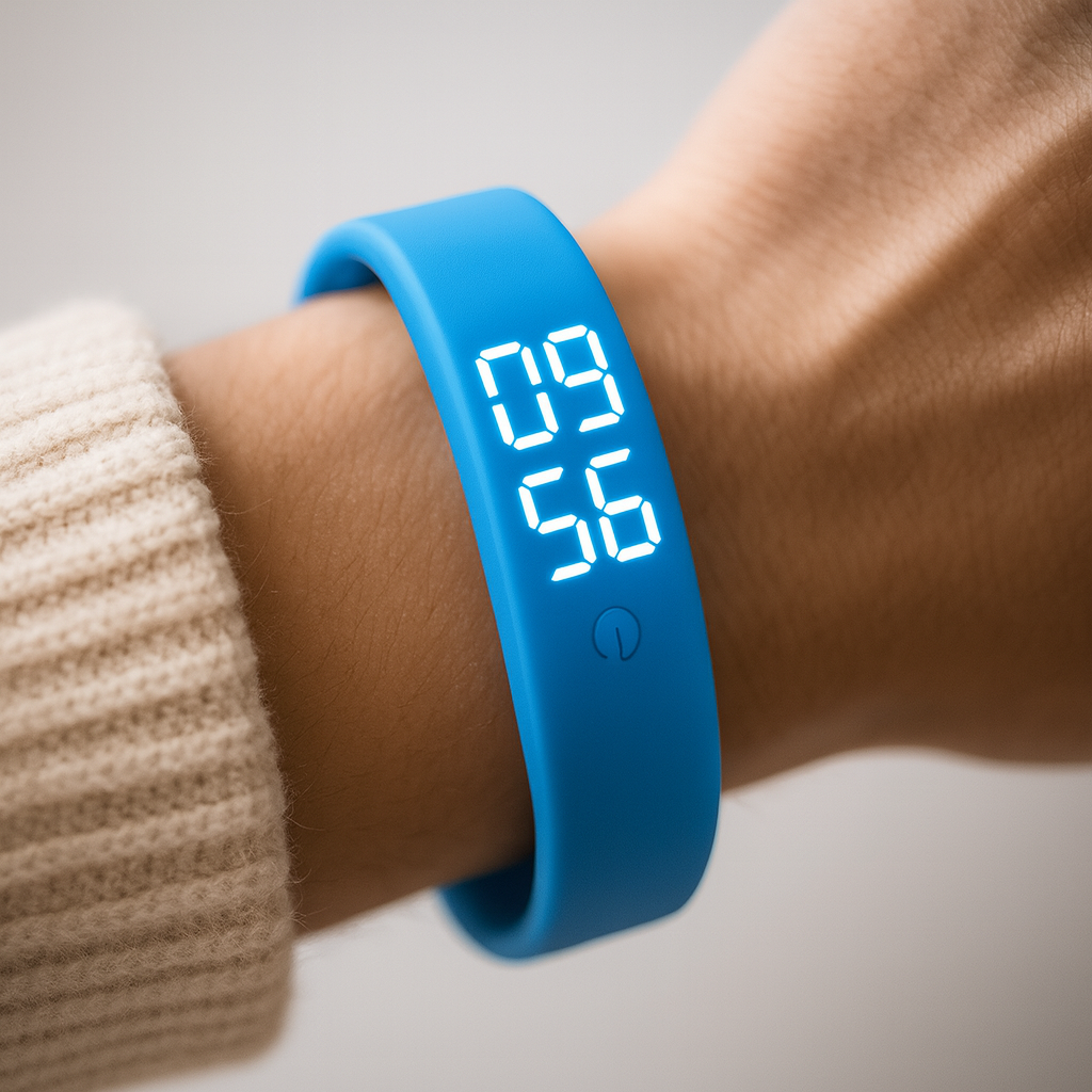 Smartwatch Fitness Tracker Waterproof LED Display Vibration Alarm