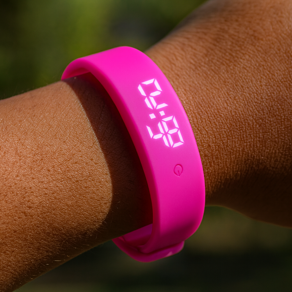 Smartwatch Fitness Tracker Waterproof LED Display Vibration Alarm
