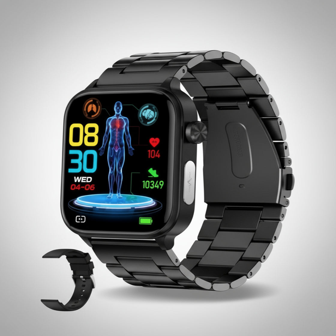 Smartwatch for Seniors Health Tracker Heart Rate SOS Alert