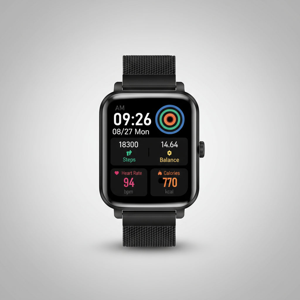 Smartwatch for Seniors Health Tracker Heart Rate SOS Alert