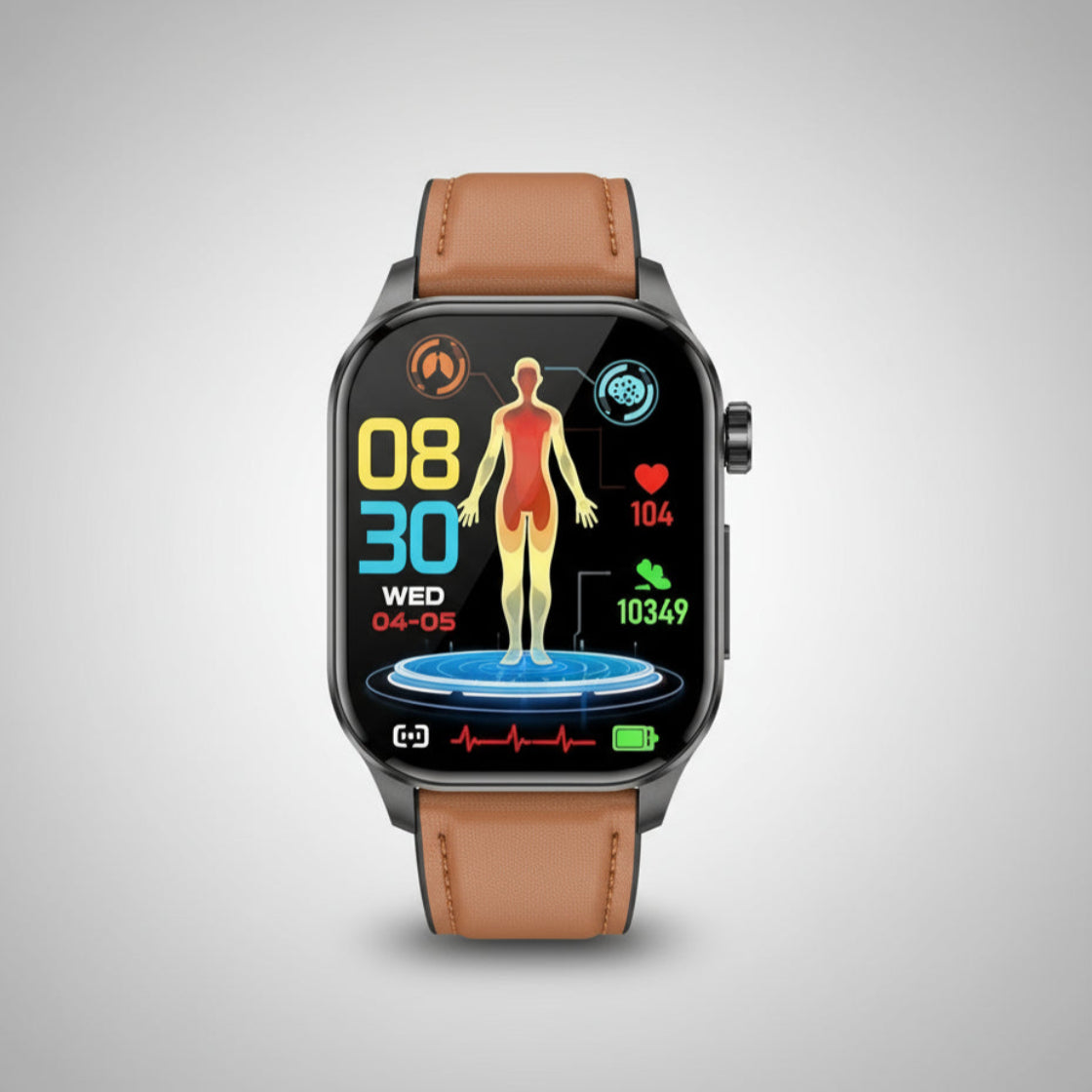 Smartwatch Seniors Health Tracker Heart Rate SOS Alert