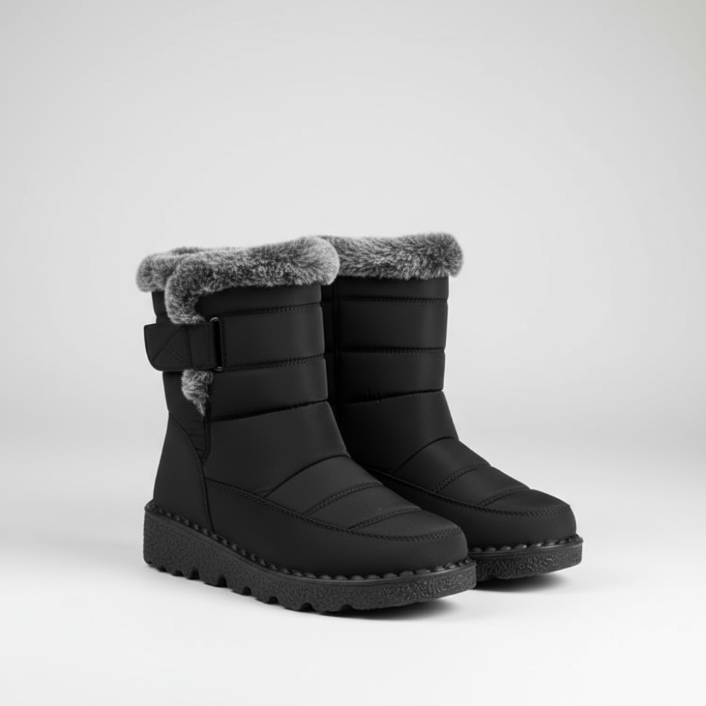 Women Warm Snow Boots - Ankle Winter Fur Lined