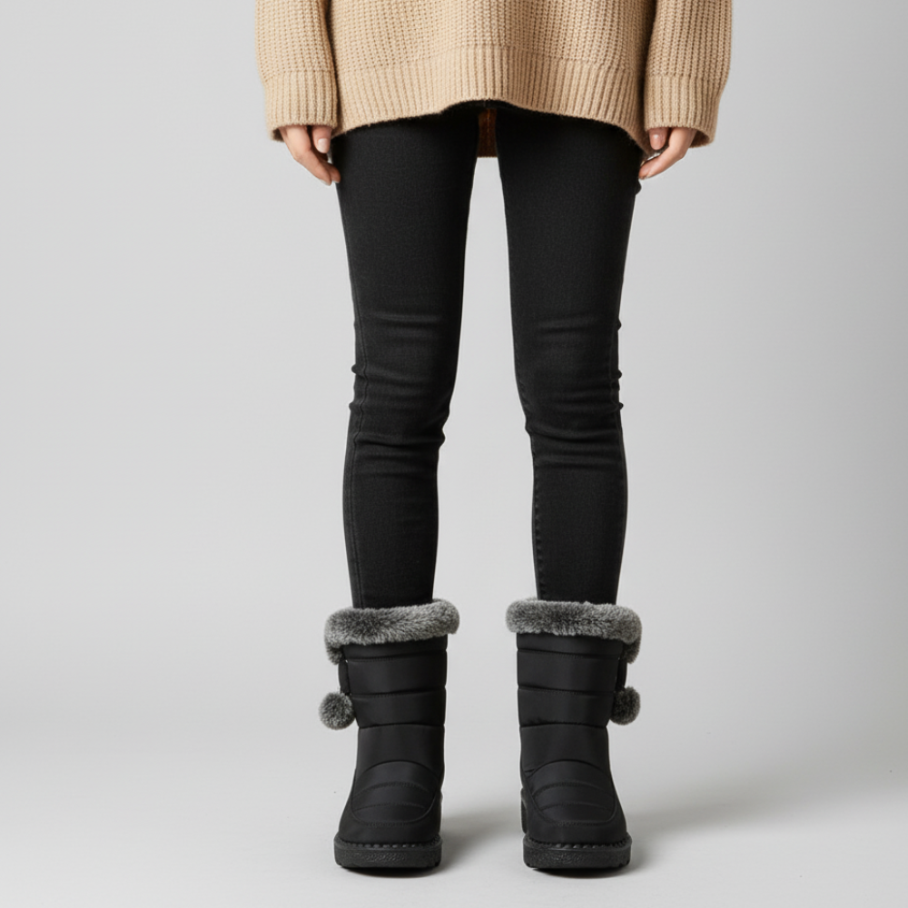 Women Warm Snow Boots - Ankle Winter Fur Lined