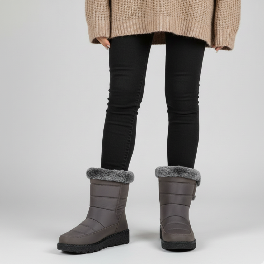 Women Warm Snow Boots - Ankle Winter Fur Lined