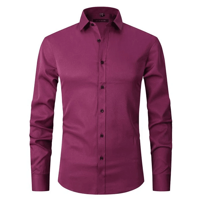 Men's long sleeve dress shirt | slim fit formal shirt