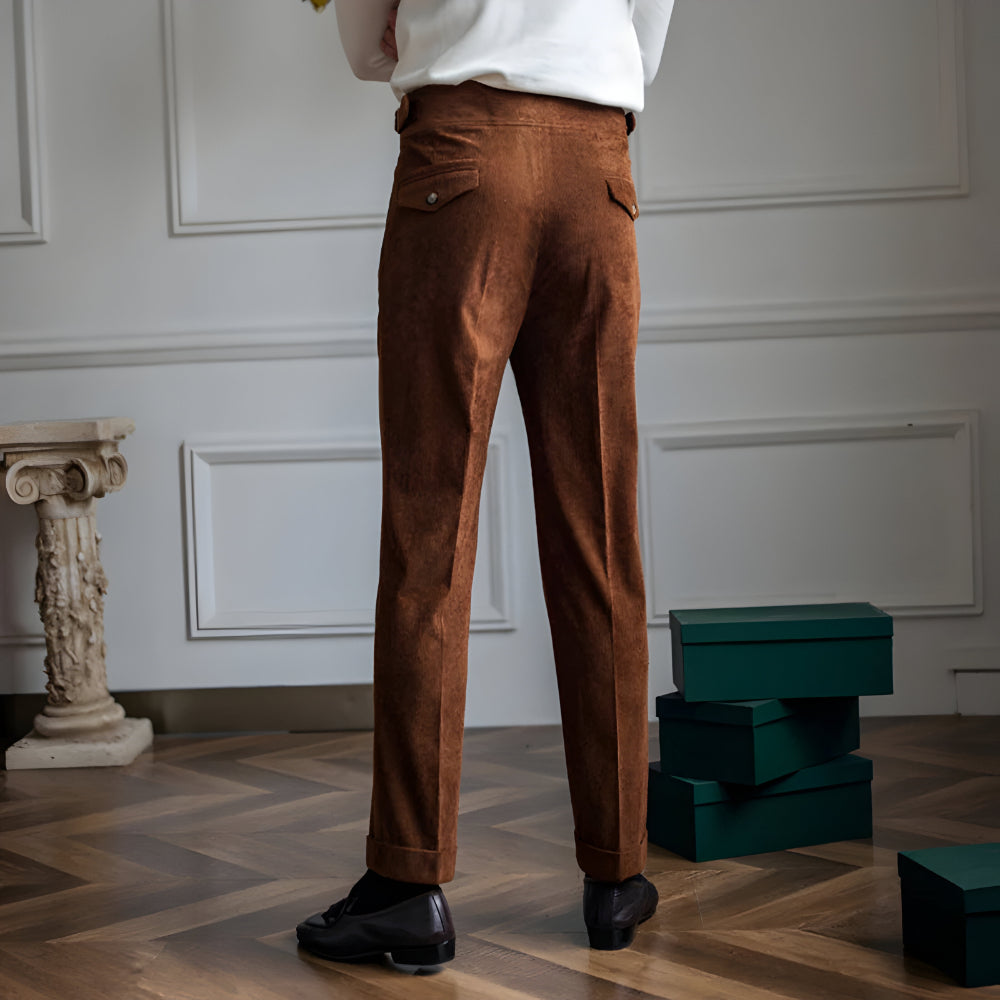 Men’s Baggy Workwear Pants Trousers | Wide Leg Pleated