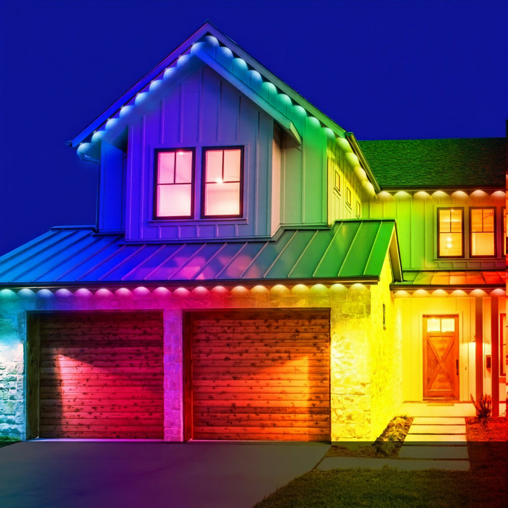 RGB Eaves Lights Outdoor Waterproof Smart LED Christmas Light Strip