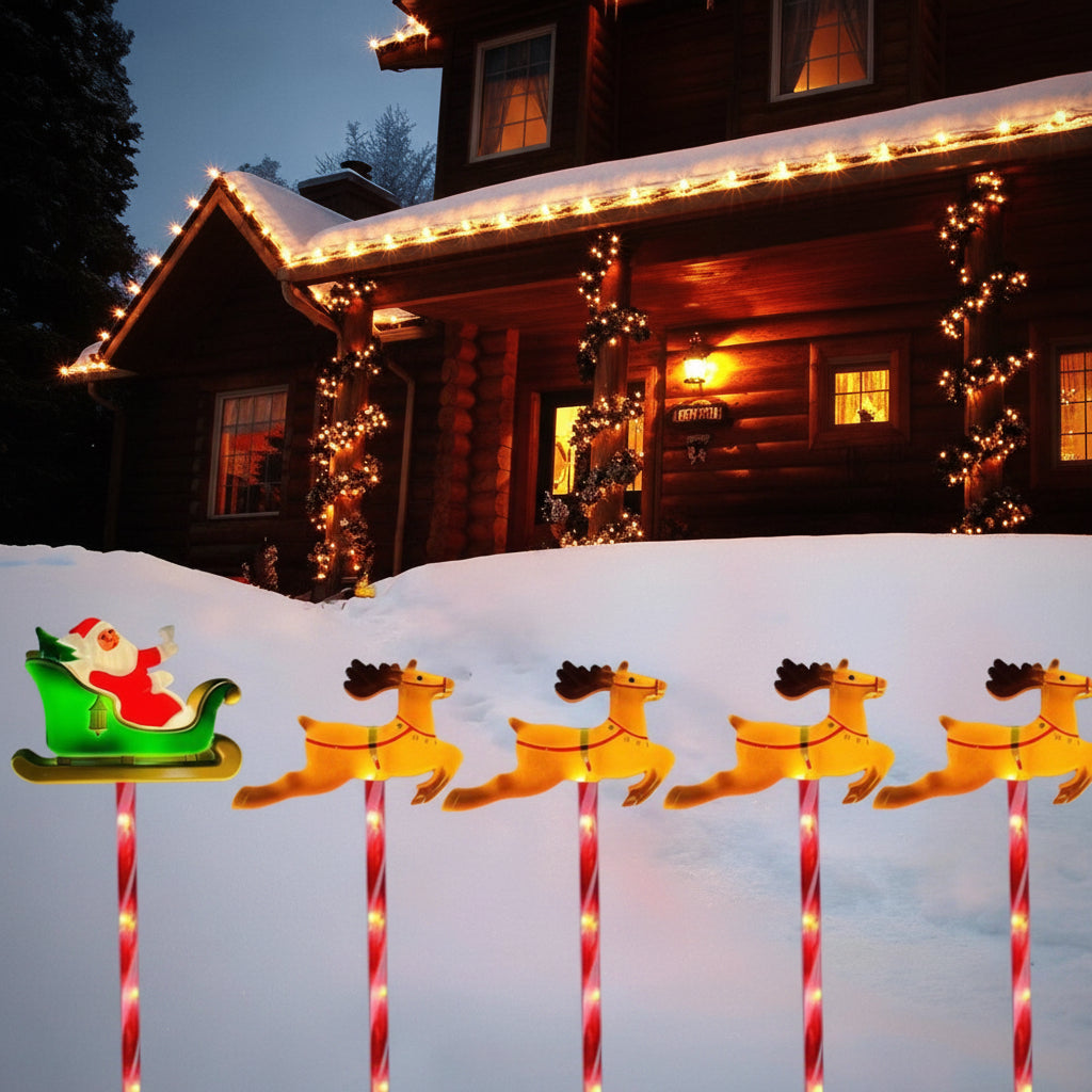 Christmas Pathway Light Outdoor Solar Garden Decoration Stake