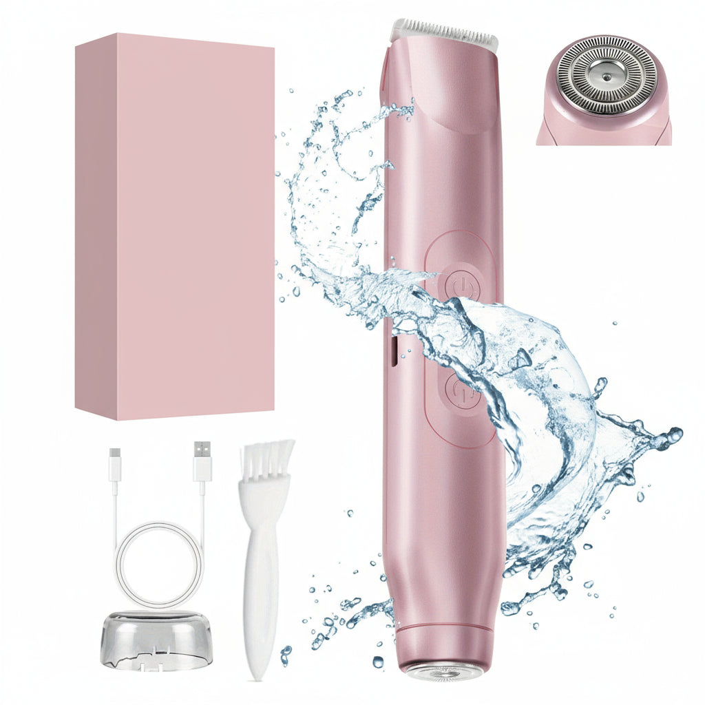 Christmas Gifts Electric Shaver Women Waterproof Hair Trimmer