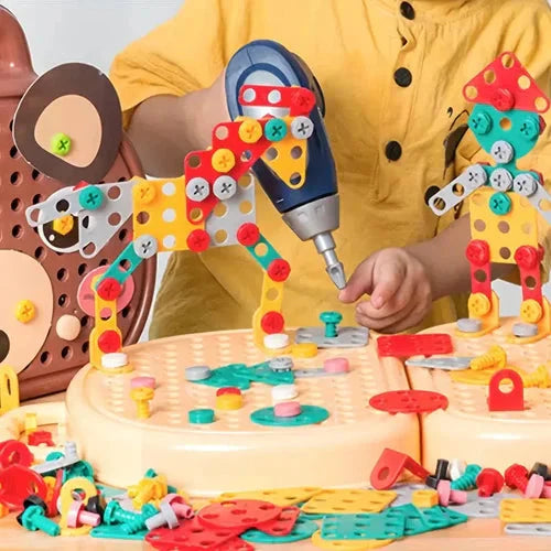 Construction Toy Drill Set STEM Educational Building Learning Kit