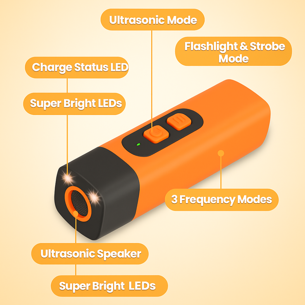 Dog Training Ultrasonic Bark Control Device Remote Safe Tool