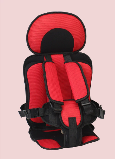 Child Car Booster Seat with Harness – Portable Foldable Travel Safety Seat