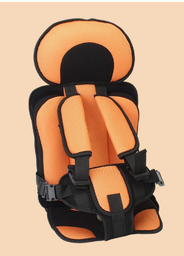Child Car Booster Seat with Harness – Portable Foldable Travel Safety Seat