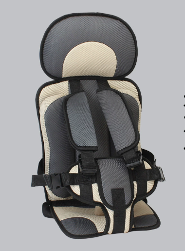 Child Car Booster Seat with Harness – Portable Foldable Travel Safety Seat