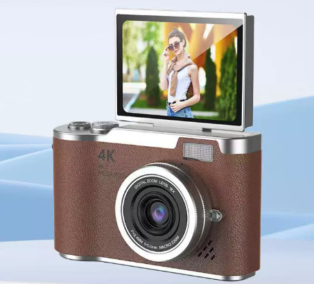4K Digital Vlogging Camera with Flip Screen Perfect Gift for Adults