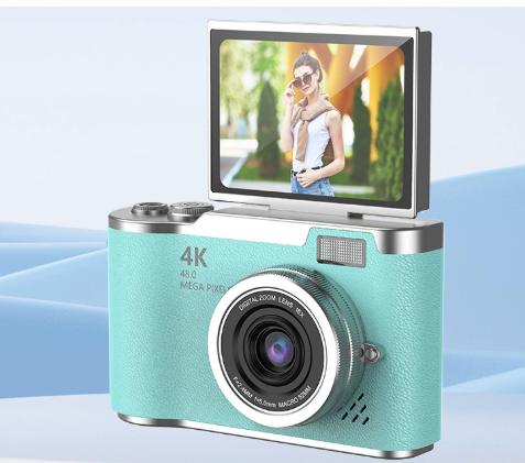 4K Digital Vlogging Camera with Flip Screen Perfect Gift for Adults