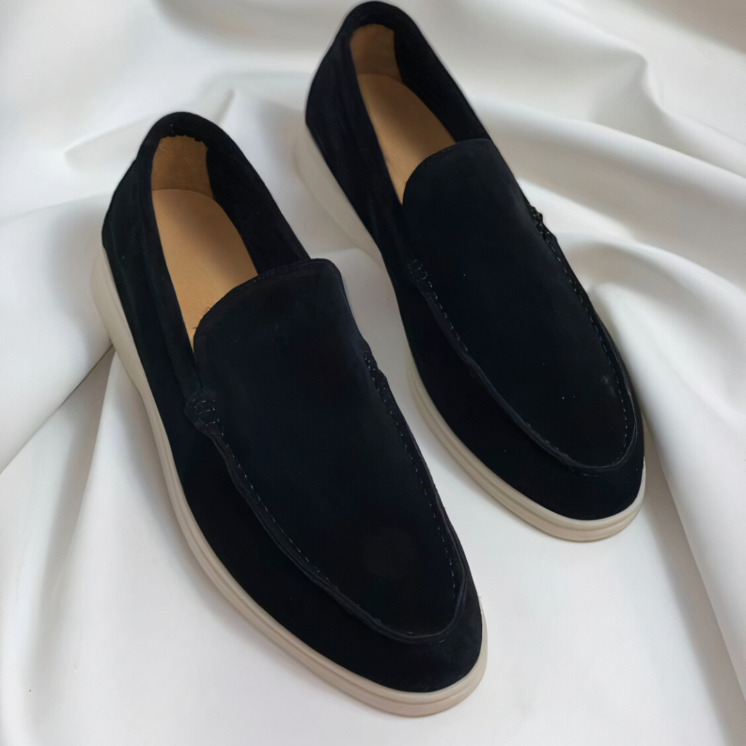 Men’s Suede Slip-On Loafers Shoes | Casual Lightweight Fit