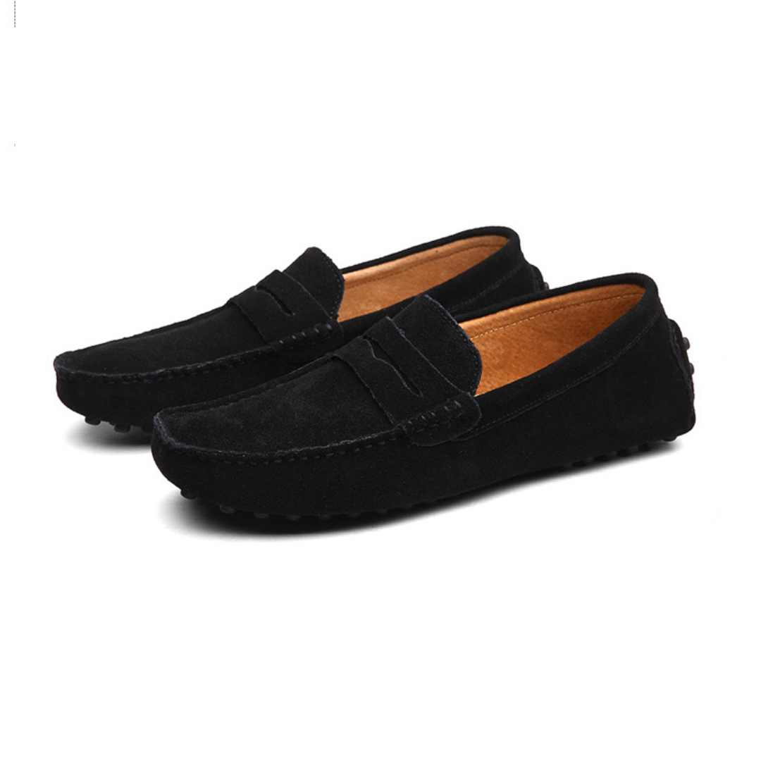 Men’s Suede Slip-On Loafers Shoes | Lightweight Moccasins