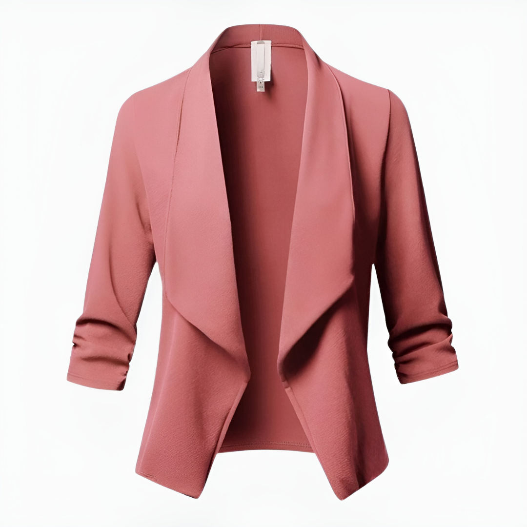 Women's Casual Draped Blazer Jacket | Lightweight Workwear
