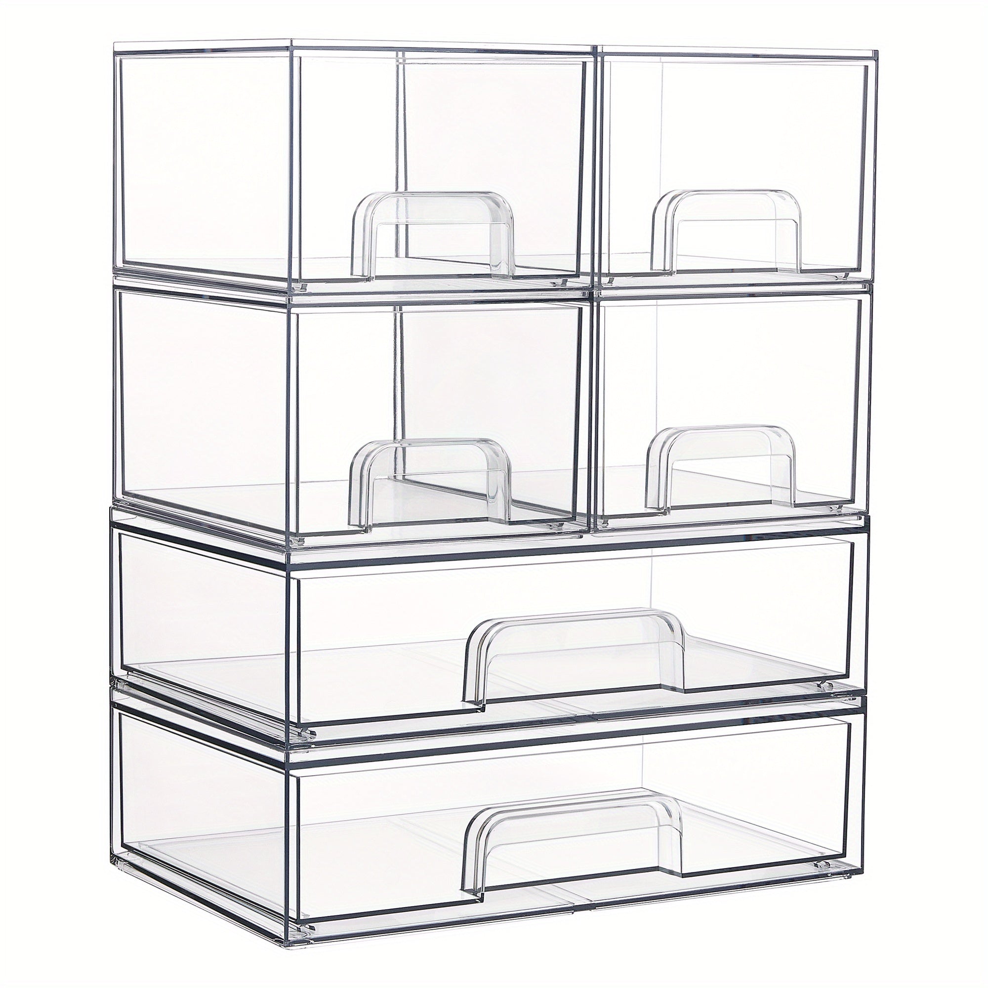 Acrylic Storage Drawers Stackable Clear Organizer Box