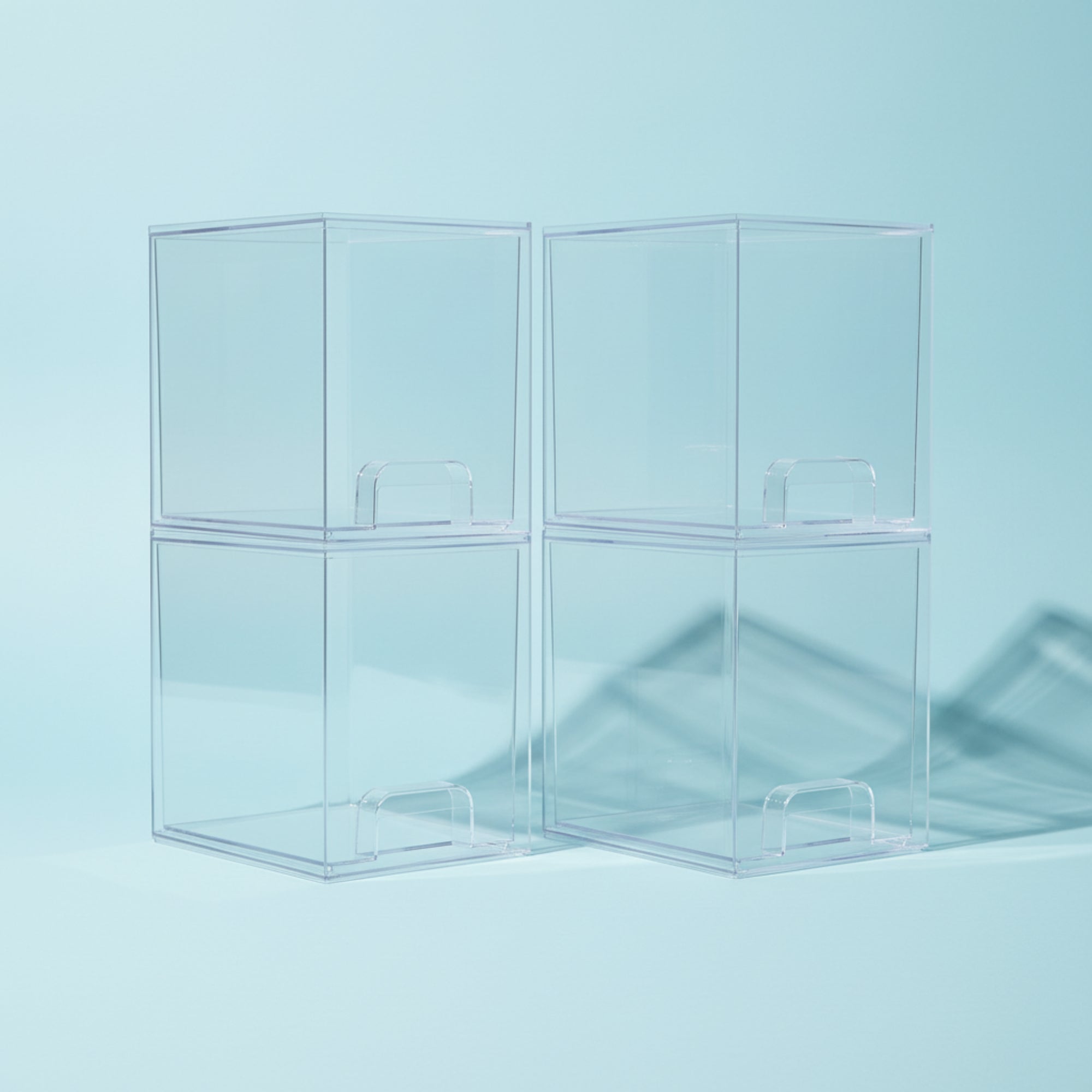 Acrylic Storage Drawers Stackable Clear Organizer Box
