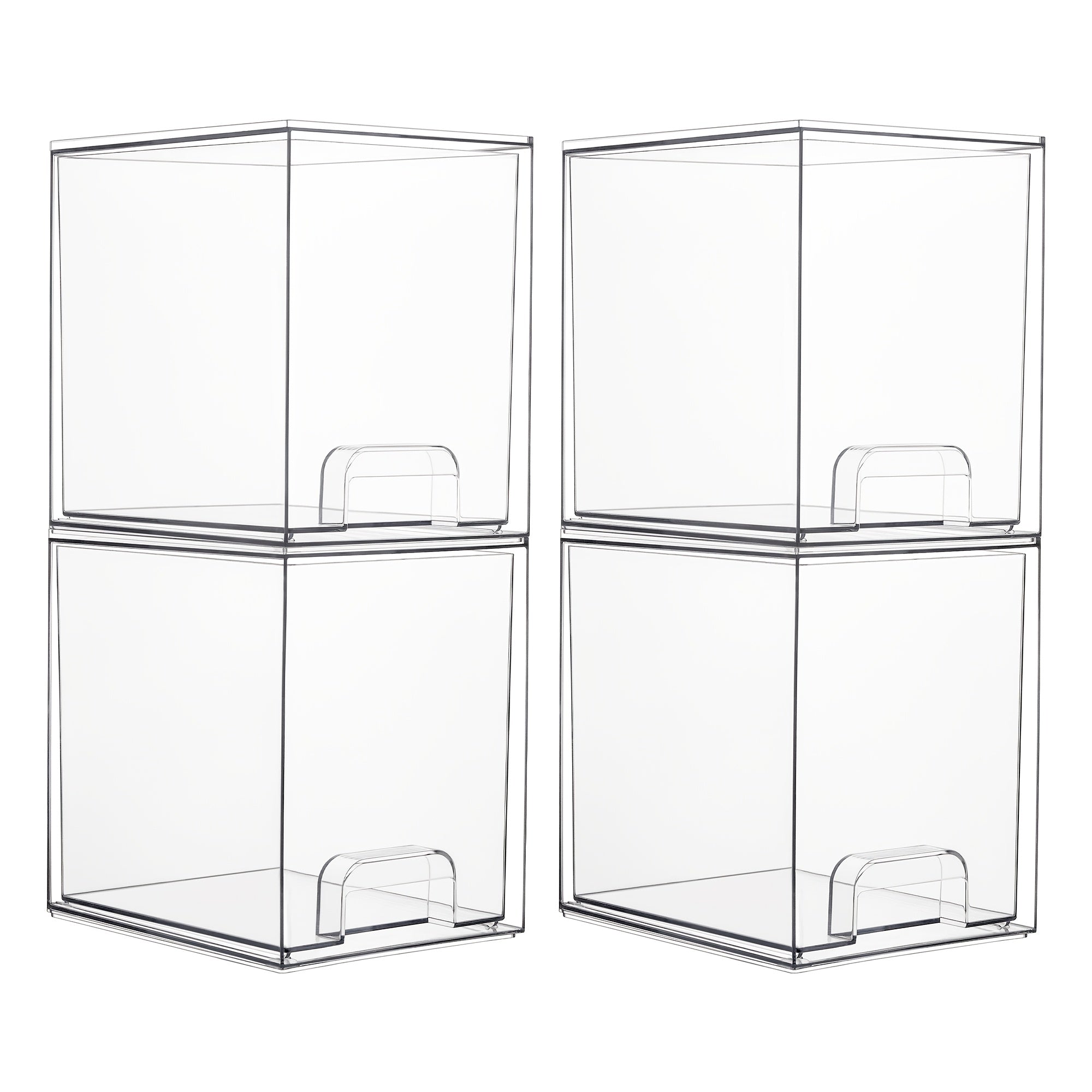 Acrylic Storage Drawers Stackable Clear Organizer Box