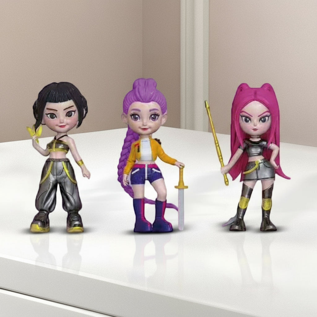 K-Pop Figure Hunter Set Collectible Desk Decor Gift